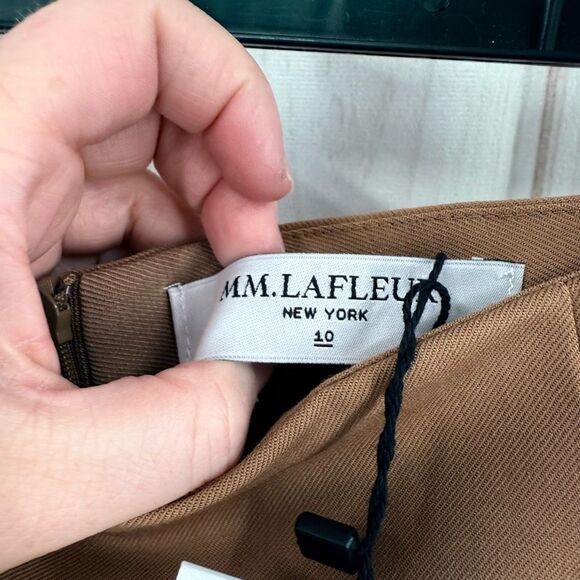 MM Lafleur Women’s 10 Camel Remy Office Core Career Skirt New - Picture 3 of 6